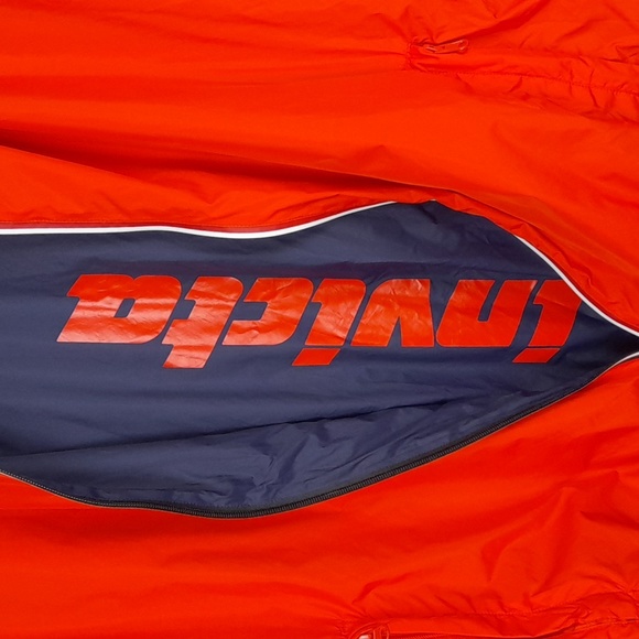 Invicta Windbreaker Hoodie Jacket XXL Orange #57 - Picture 6 of 10